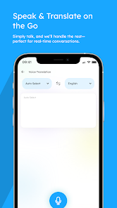 Voice translation screen